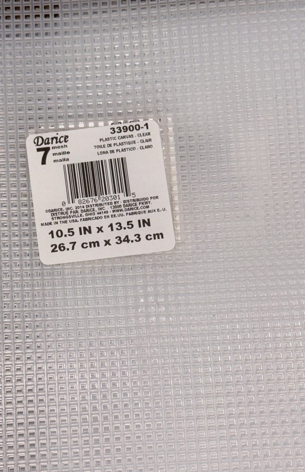 Darice 1/3 Pack Clear Plastic Canvas, Total 4 Sheets - View #5