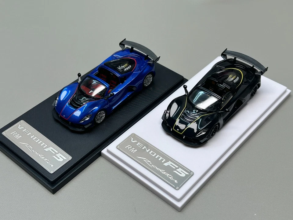 Modelo de coche de aleación Venom edición abierta Hennessey Venom F5 RM 1:64 - Cuatro opciones de color Foto 2 de 4