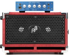 Phil Jones Bass BP-200 200-watt Bass Amplifier Head with Red 2 x 5-inch 200-watt