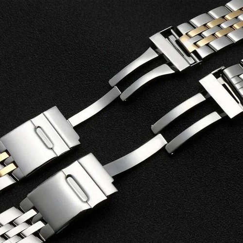 Solid Stainless Steel Watchband 20mm 22mm 24mm Bracelet Fits Breitling Watch - Picture 8 of 14