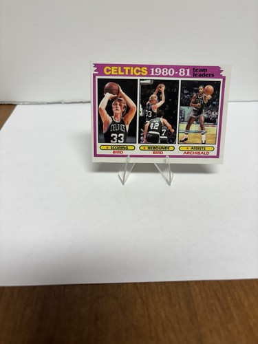 Larry Bird / Nate Archibald #45 1981 Topps card