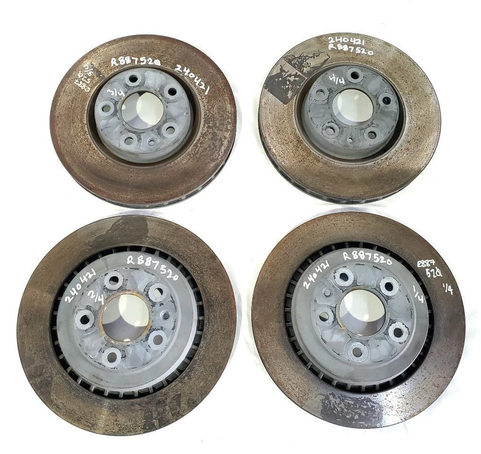 Chevrolet Corvette 2017 2018 2019 OEM conjunto de 4 pinzas de freno plateadas desnudas  Foto 4 de 4