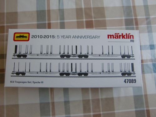 märklin H0 47089 KLV-Tragwagen-Set Schwedische (SJ) | Condition: Gebraucht