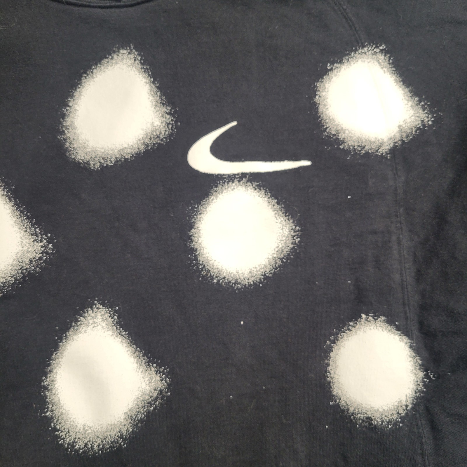 OFF WHITE X NIKE T shirt Nike x Off White Graffiti nero bianco a pois spray taglia small grafica