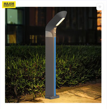 Solar Powered Garden Post Lights Outdoor Motion Sensor Waterproof ? Grey