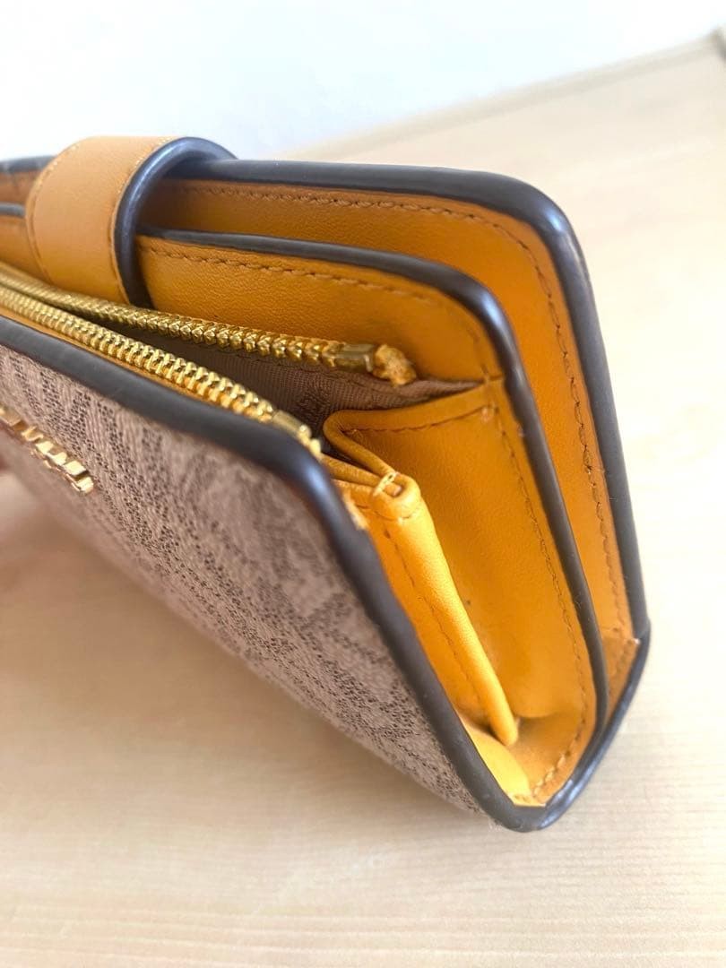 MICHAEL KORS Monogram Wallet Foldable Synthetic L… - image 7