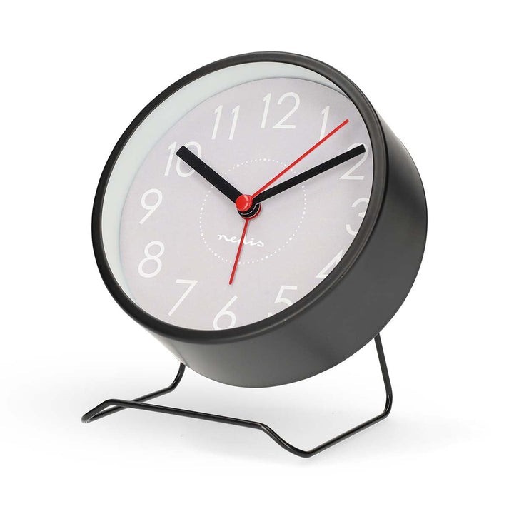 Nedis Analogue Desk Alarm Clock -Black