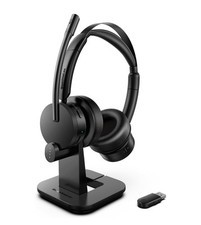 Wireless Headset, V5.2 Bluetooth Headset with Noise Canceling Microphone