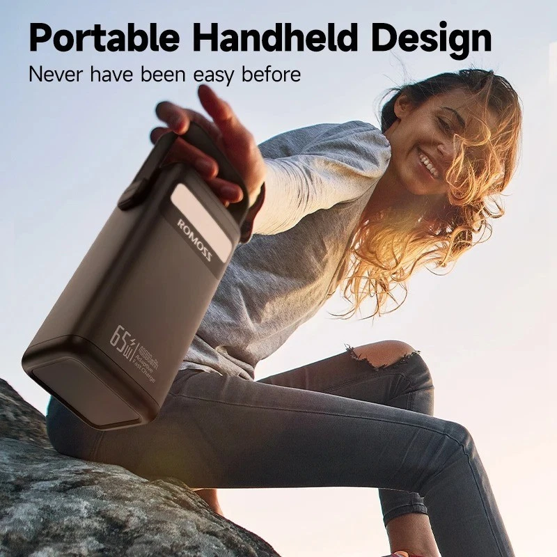 🔋 Batterie Externe ROMOSS 40000mAh 65W Charge Rapide Power Bank Portable iPhone - Immagine 2 di 4
