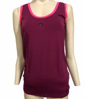 Gregster Damen Tanktop Sportshirt Fitnesstop Kompressions Top, Beere Rosa, S