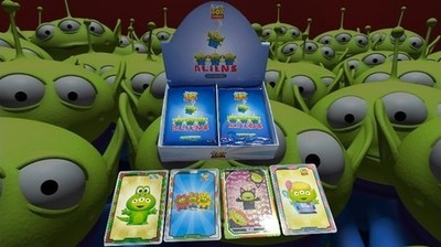 1 Sealed Disney Pixar Toy Story Aliens Trading Cards 2024 Pack 4 Karten Hong Kong