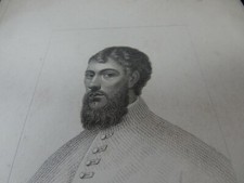 IGNATIUS LOYOLA by Robert Cooper, pub Charles Baldwyn, Henry 19th c engraving