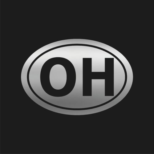Ohio OH Initialen Vinyl Aufkleber Fenster Oval OH Laptop Sticker - Bild 6 von 12