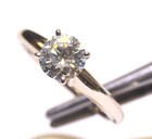 14k White Gold 1.09ct I2 I Round Diamond Solitaire Engagement Ring 3.16g 7 GSI — photo 10