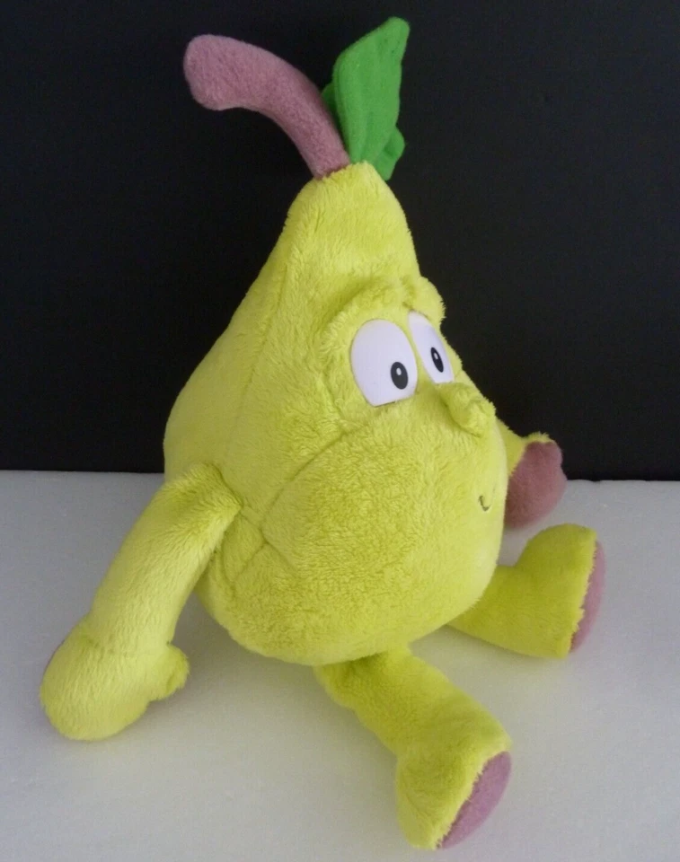 *. DOUDOU PELUCHE GOODNESS GANG TCC LIDL POIRE vert mauve 29cm - ETAT NEUF* - Photo 3/4