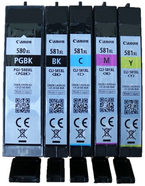PGI-580XL PGBK/CLI-581XL Multipack Tinte 5er-Pack BK/CMYK für CANON PIXMA TR7550