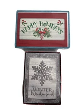 38 Country Christmas Cards Winter Wonderland/Happy holidays Farmhouse NEW 38 Car