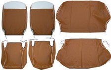 Serie Sitzbezüge Fiat 500 F - Ocker Mit Weißer Heckscheibe