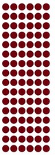 3/8" Burgundy Dots Round Vinyl Color Code Inventory Label Dot Stickers 3/8 Inch