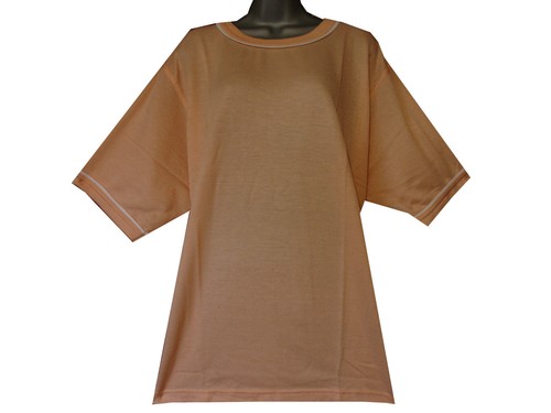 Camiseta top acanalada cuello redondo talla grande uni-sex REBAJADO - Imagen 3 de 4