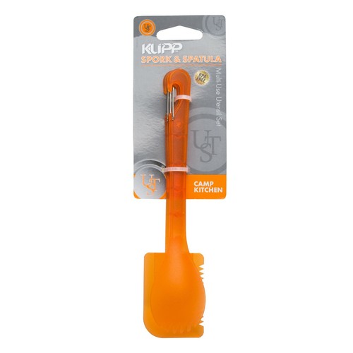 Tarjeta de campamento Ultimate Survival Technologies KLIPP naranja espork y espátula 20-12148 - Imagen 2 de 4