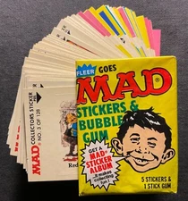 1983 Fleer Goes MAD Trading Card Stickers - Singles & Wax Packs-  MAD Magazine