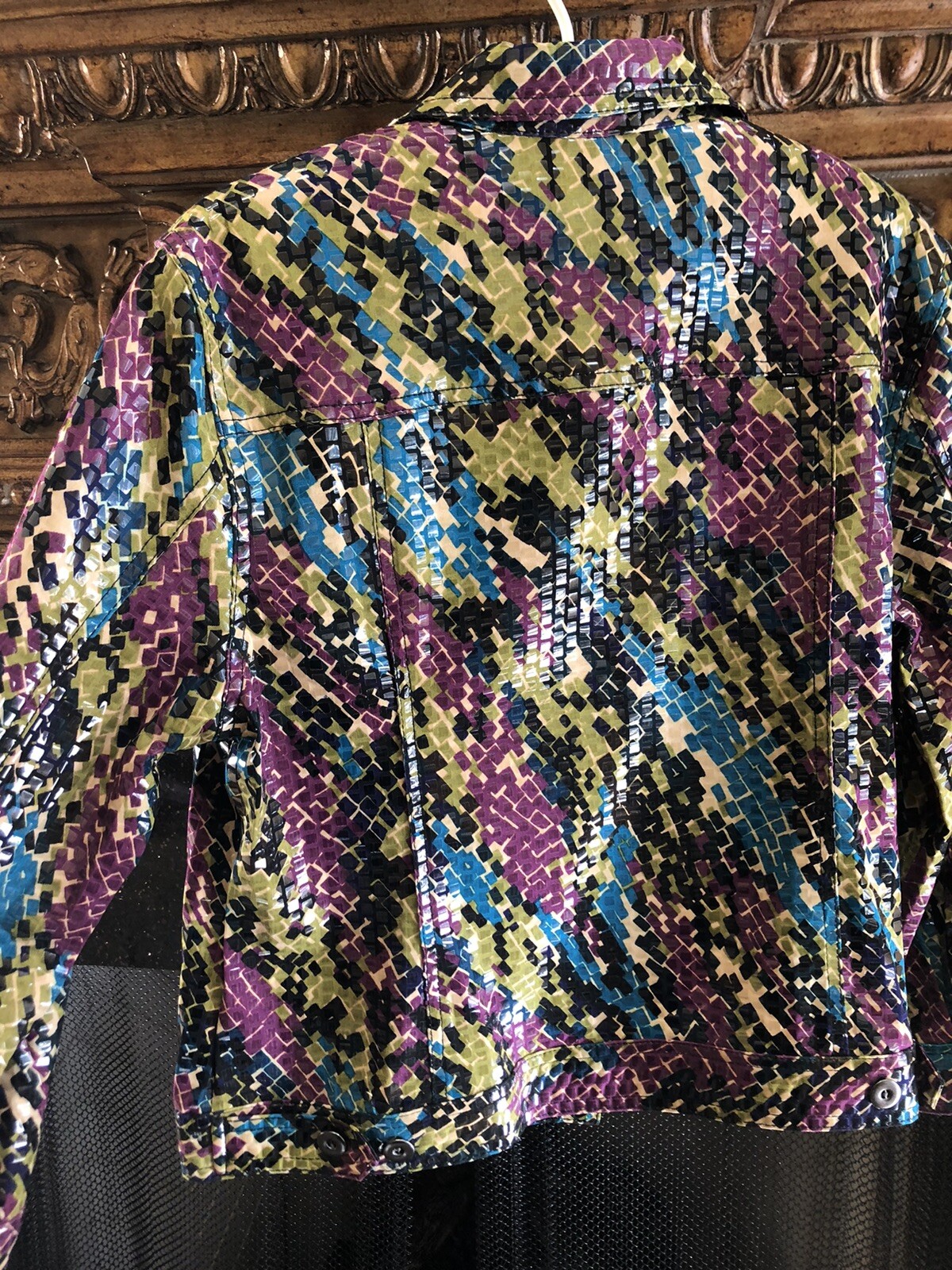 Ruby Rd. Short Blazer Jacket Multi Color Turquois… - image 6