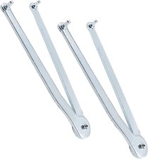 2 Pcs Adjustalbe Face Spanner Wrench Adjustable Pin Spanner Pin Pliers For Round