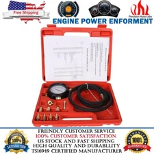 Transmission Engine Oil Pressure Tester Gauge Diagnostic Tool Set TU11A 0-500PSI
