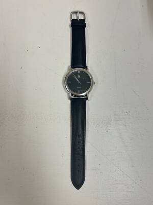 DIAMOND FLAME WATCH QUARTZ GENUINE LEATHER Black Silver RARE NEW DIAMOND FLAME WATCH QUARTZ GENUINE LEATHER | eBay main image 2