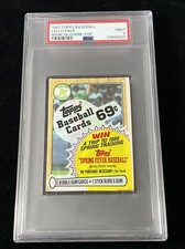 1987 Topps BASEBALL CELLO Pack MARK MCGWIRE ON TOP PSA 9 MINT