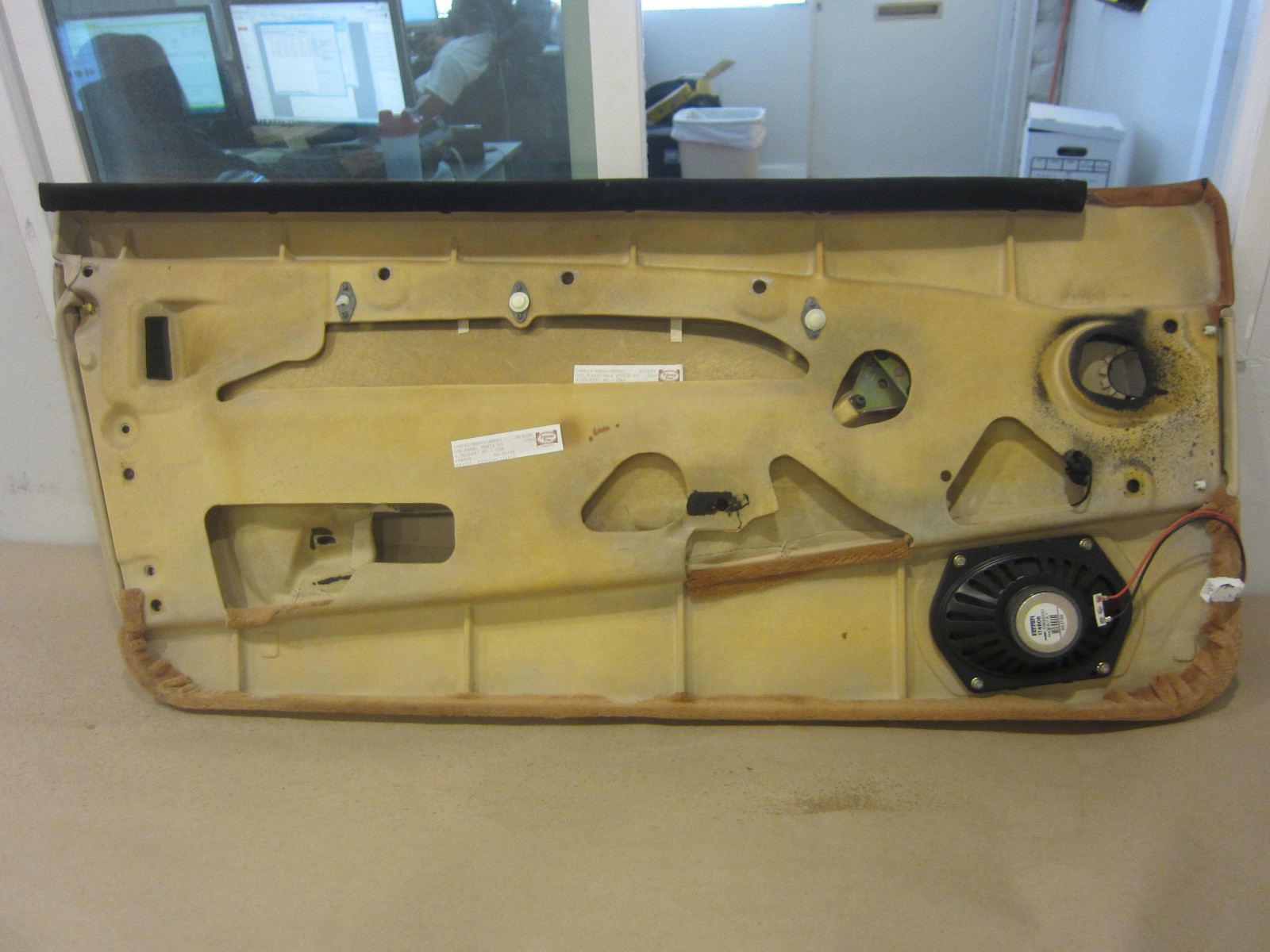 Ferrari 456 RH Door Panel - Beige and Tan. Part# 65470205