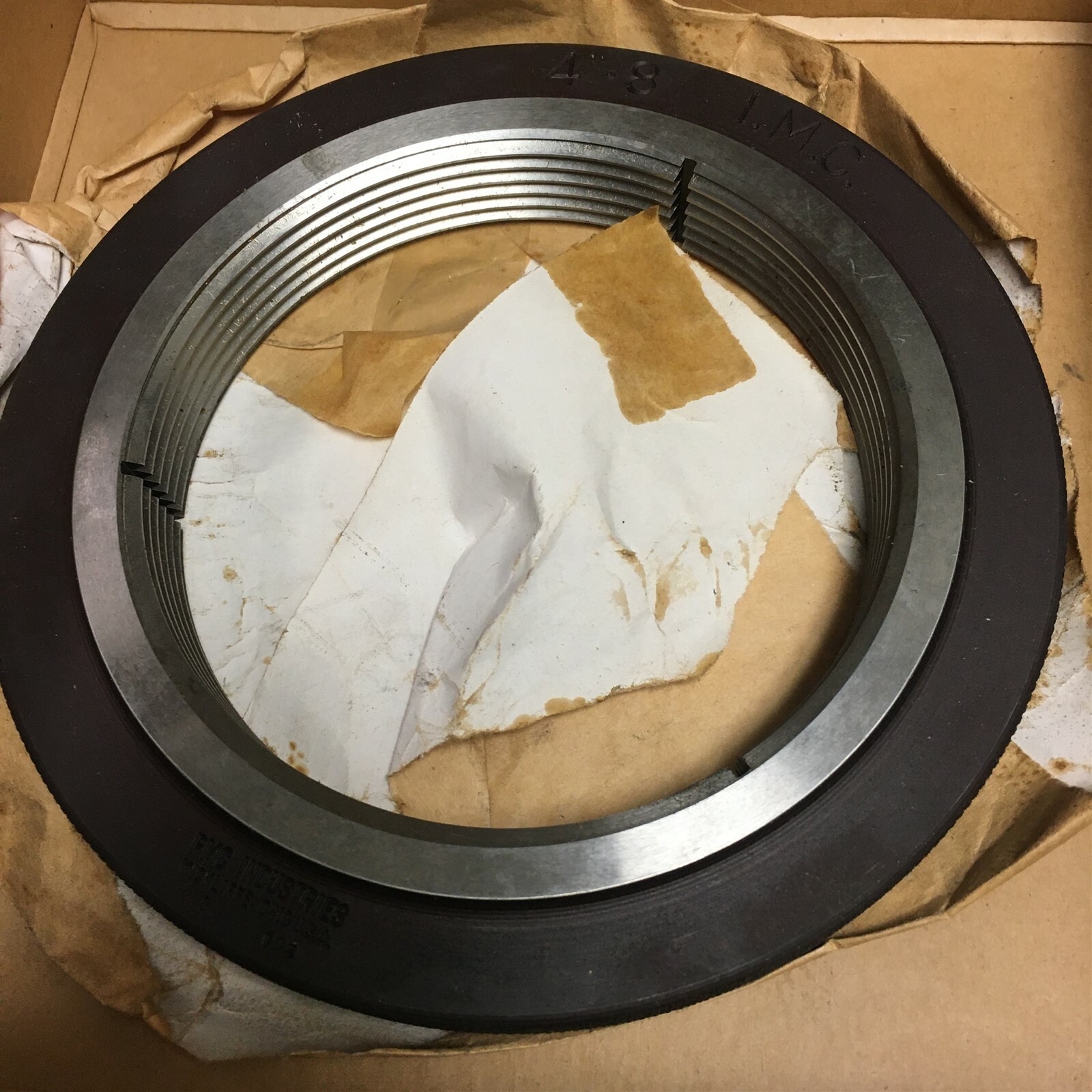 New Pipe Machinery Co Ring Gage 4-8" IMC J7