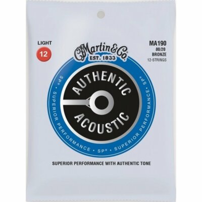 Martin MA190 Superior Performance SP 80/20 12-saitige Akustiksaiten 12-54