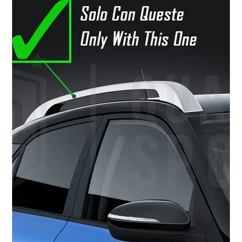 Cestello PORTAPACCHI Tetto per Ford Transit Tourneo Courier in ALLUMINIO Nero - Immagine 2 di 4