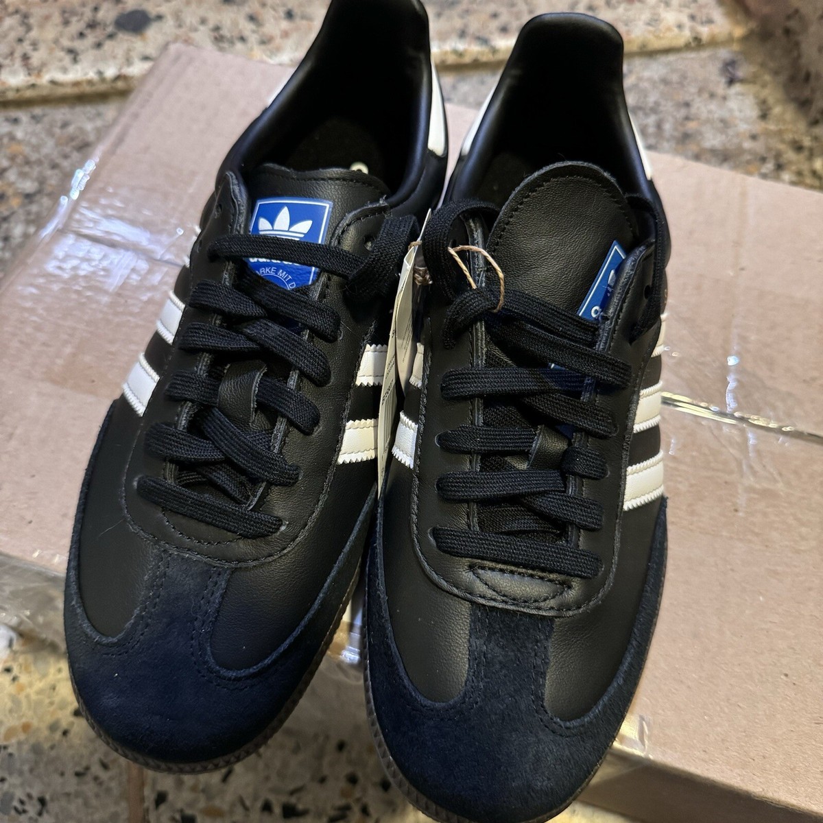 Adidas Samba OG Black White Gum B75807 Mens Size 6M/7Women New IN HAND SHIP  NOW | eBay