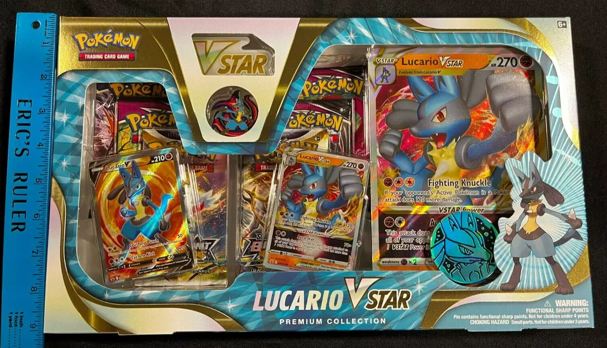  Pokemon TCG: Lucario VSTAR Premium Collection : Toys & Games