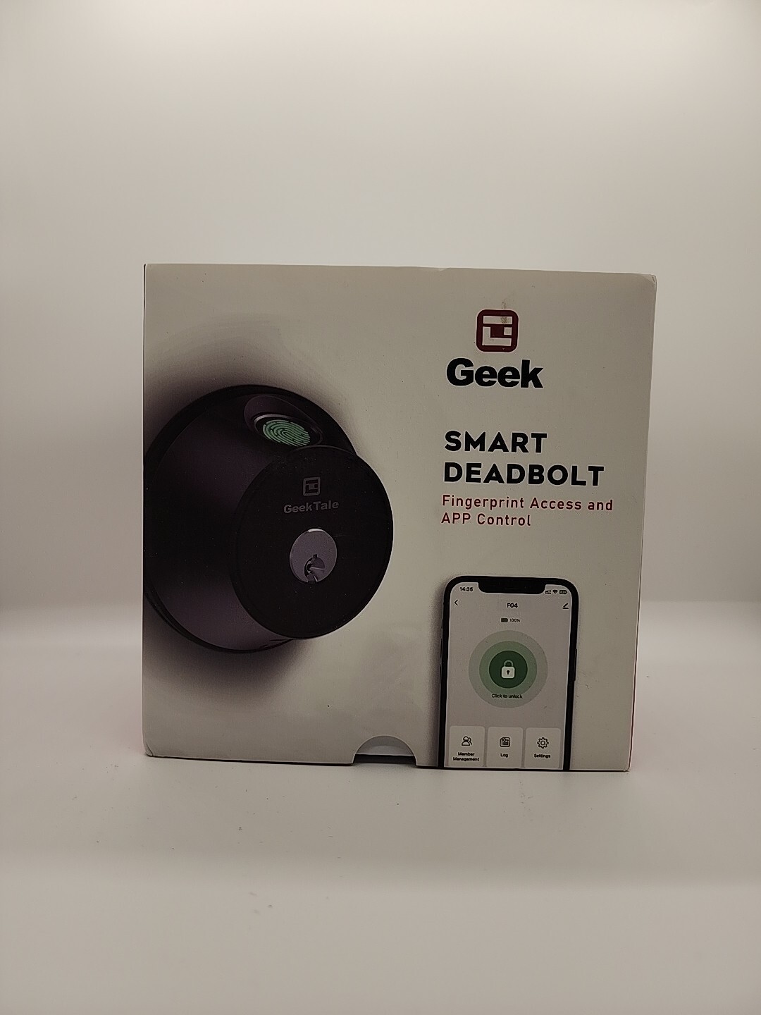 GeekTale F04-01 Smart Deadbolt with Fingerprint Keyless Entry and App Control-image