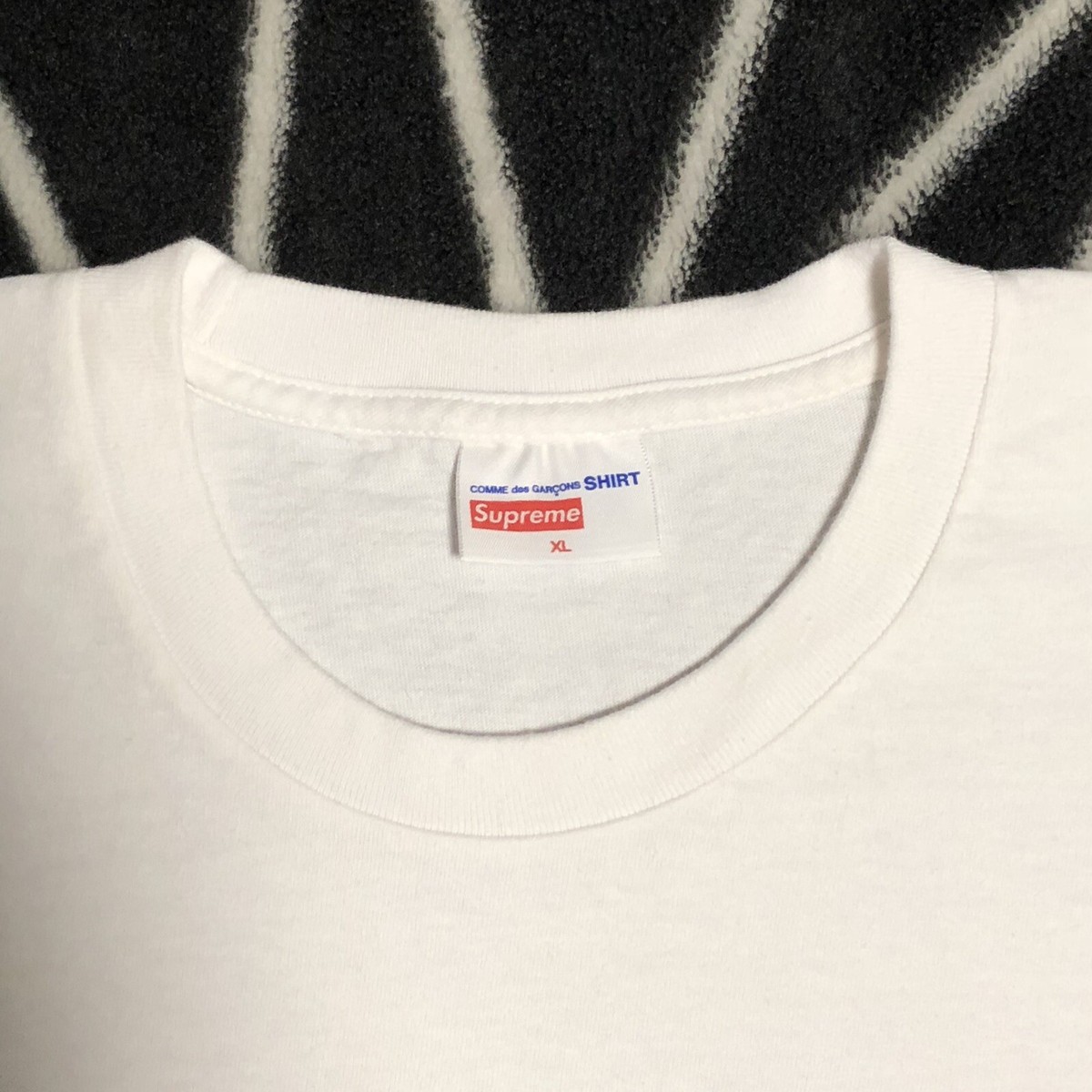 SUPREME X CDG HAROLD HUNTER TEE (WHITE) (XL) SS14 2014 COMME DES