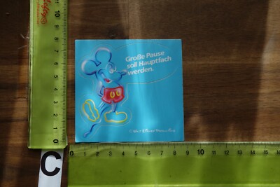 Alter Aufkleber Comic PEP STICKER Walt Disney Spruch Hauptfach Pause (CG)