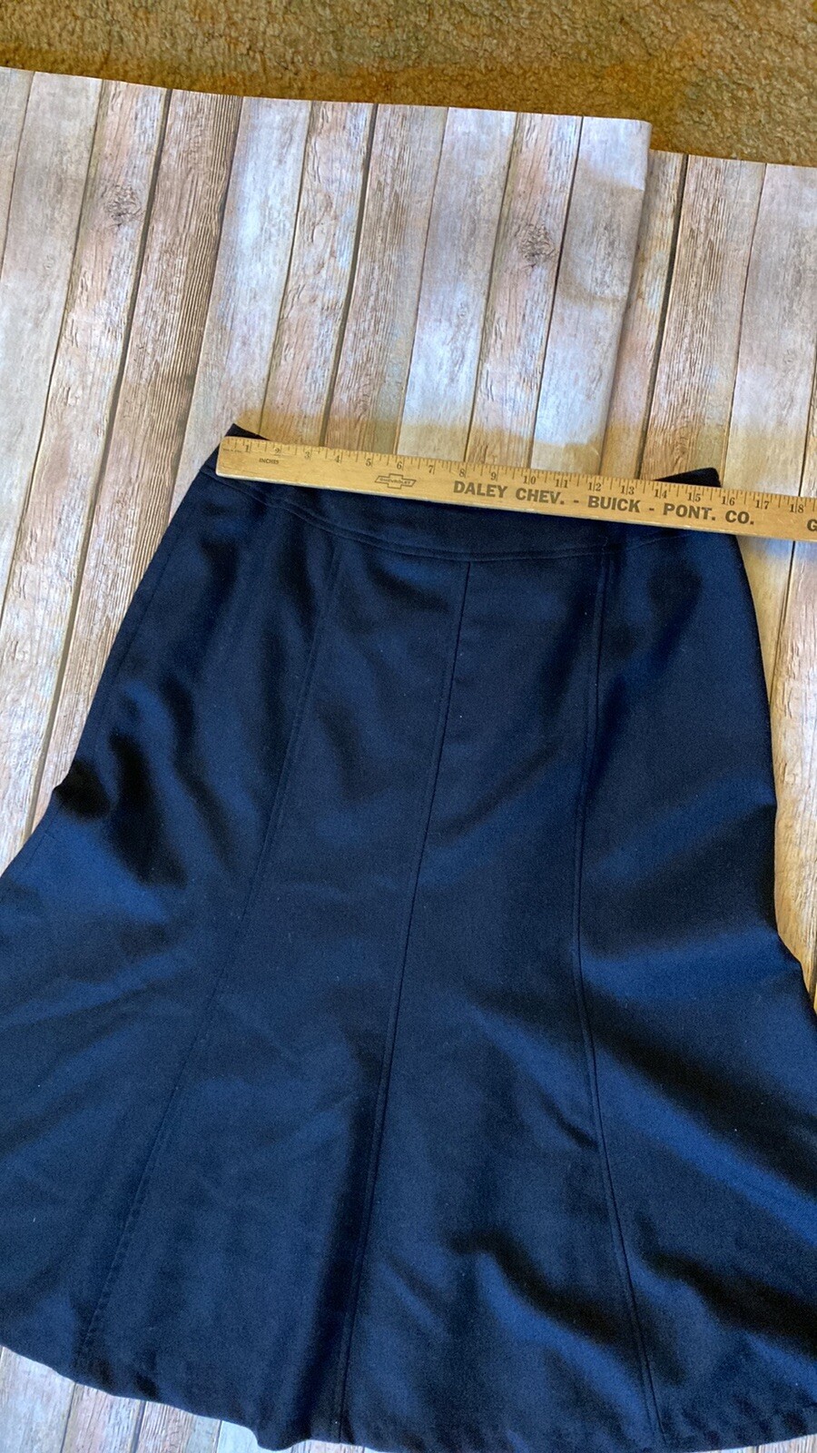 Pendleton 100% Virgin Wool Black Flared Skirt Siz… - image 4