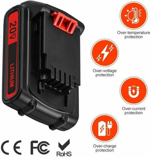 20 Volt 3.0Ah 20V Lithium Battery Replacement for Black Decker LBXR20 LB20 LBX20 - Picture 11 of 11
