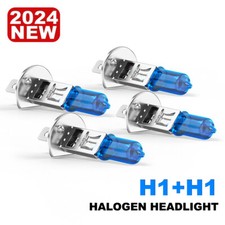 4x H1h1 Halogen Headlight Bulbs Conversion Kit High Low Beam Super Bright White