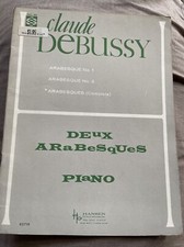 Claude Debussy Deux Arabesques Piano Sheet Music Hansen Publications