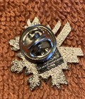 2002 Salt Lake City Olympic pin, clutch back, silver and gold tone — photo 3
