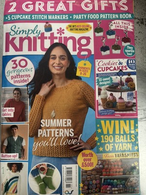 Simply Knitting magazine #251 2024 Summer patterns you'll love + Stitch markers