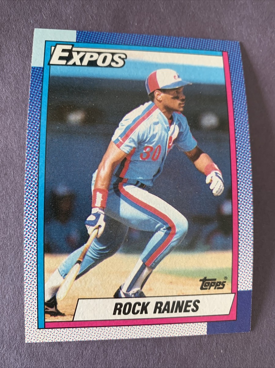 1990 Topps Baseball Card #180 Tim Rock Raines HOF Montreal Expos