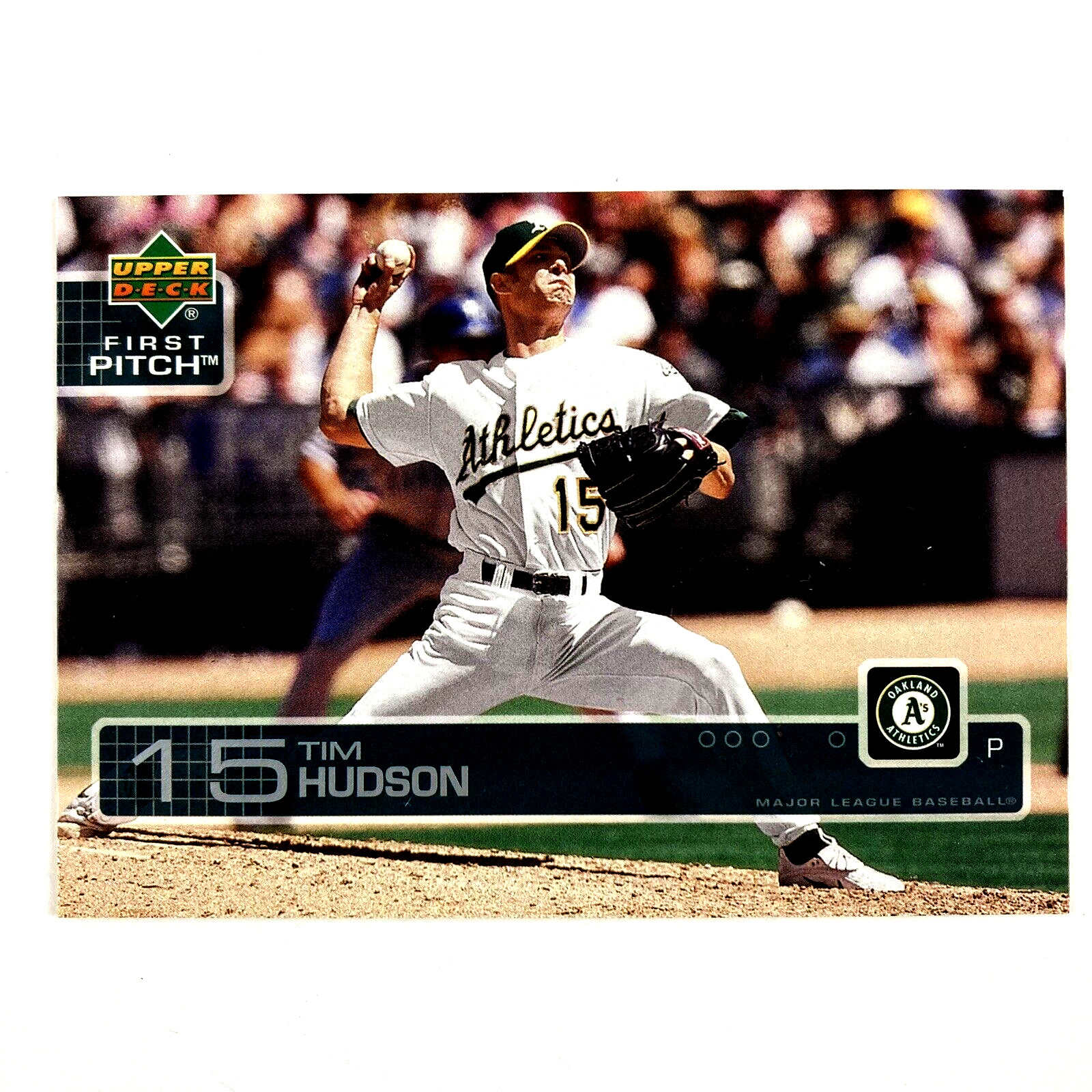 Tim Hudson 2003 Upper Deck First Pitch Card #43 MLB Oakland Athletics