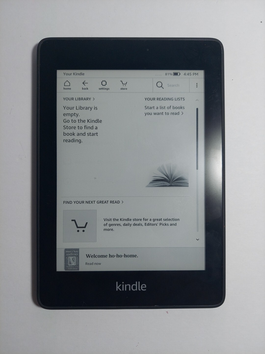 Amazon Kindle Paperwhite 10th Generation PQ94WIF WiFi Black 8gb