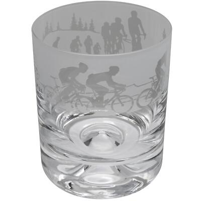 Whiskey Glass Decorated Cycling Sandblast Sport Drinking Tumbler Gift Box Animo